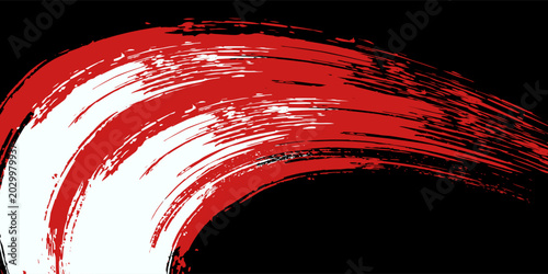 Tire tracks. Abstract wheel braking distance, tread silhouette brush. Isolated vector strip of cars or motorbikes. vector