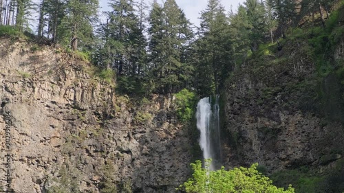 Columbia River Gorge, Oregon, USA - 04.28.2026: Multnomah Falls