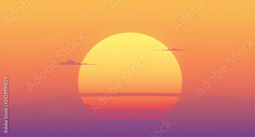 synthwave, sunset, retro, vintage, landscape, horizon, sun, neon, gradient, 80s, nostalgic, aesthetic, colorful, background, vector, illustration, wallpaper