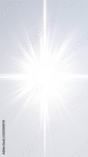 Bright, radial burst of light with horizontal and vertical beams against a soft, gradient background