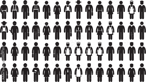 Tableau sur toile Group of business people standing together.