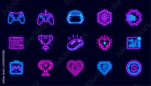 Cyberpunk Gaming Icons