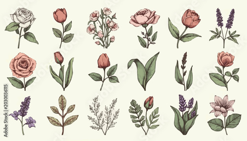seamless pattern with tulips