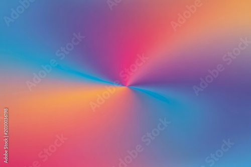 Abstract radial gradient background with soft blue pink and orange colors