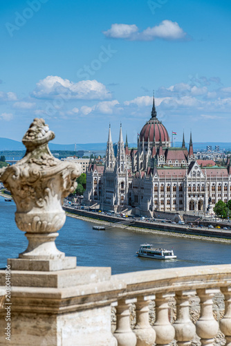 Budapest - Ungheria - Veduta del Parlamento Ungherese dal Castello di Buda