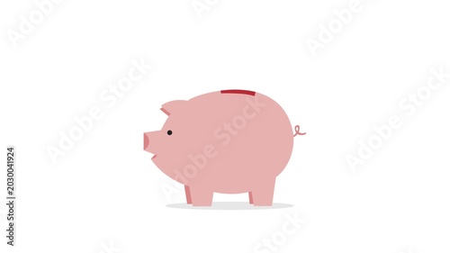Piggy Bank Savings Animation