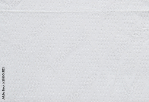 White Tissue Paper Texture Background, Soft Embossed Surface Close Up
