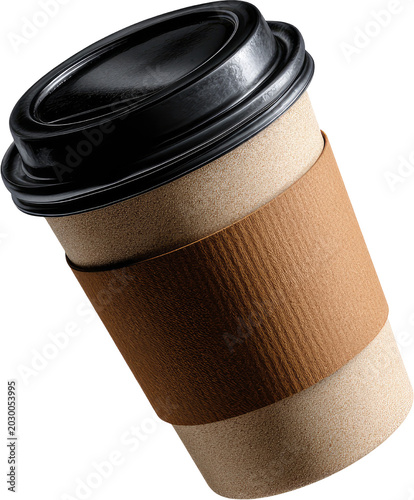 Valokuva 3d rendering realistic coffee cup