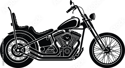 Foto motorcycle on a white background