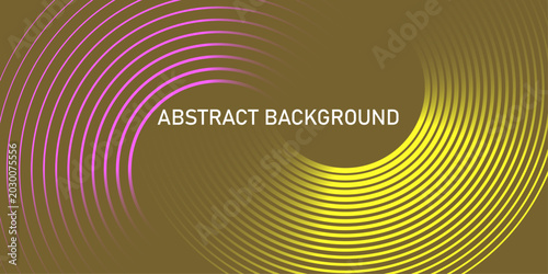 Bild auf Leinwand Vibrant abstract background with gradient arcs and textured lines