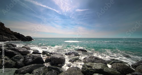 Spectacular landscape in Varazze in Liguria, Italy