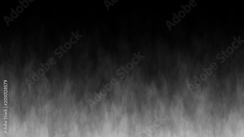 Volumetric smoke transition, soft organic cloud expansion and dissolve, realistic black and white fog animation, smooth vapor spread reveal, cinematic alpha style background effect, textured 4k