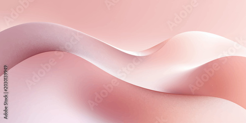 Quadro su tela Pink abstract flowing wave background with soft silk texture and elegant smooth