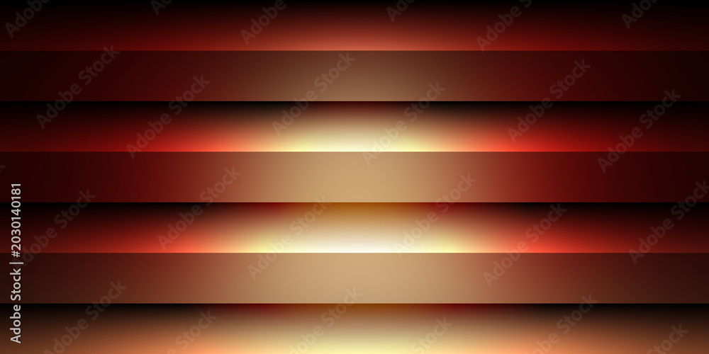 Fototapeta premium Dark abstract background with glowing horizontal light bands