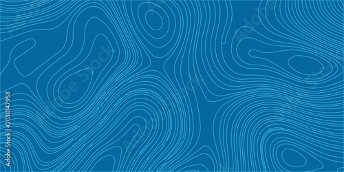 Canvastavla Topographic map graphic with contour lines forming a blue abstract pattern, representing elevation and landforms in a stylized scientific visualization