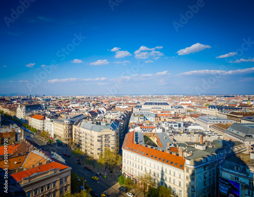 Photography Aerial drone panorama of Budapest Old Town, Hungary