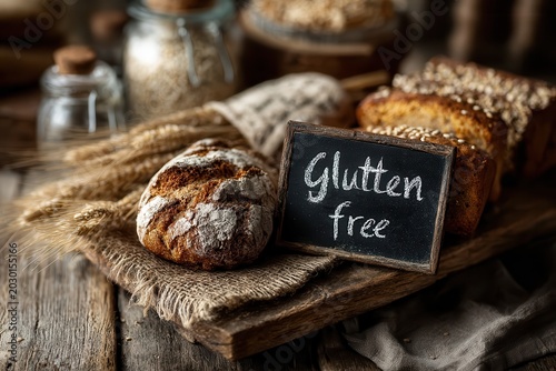 Rustic Gluten Free Bread on Board