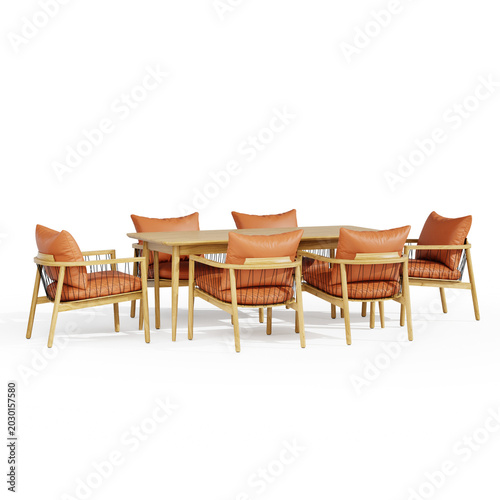 Dining chairs and tables