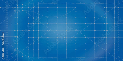 Abstract blue digital business background with futuristic tech grid lines and a creative blueprint pattern illustration