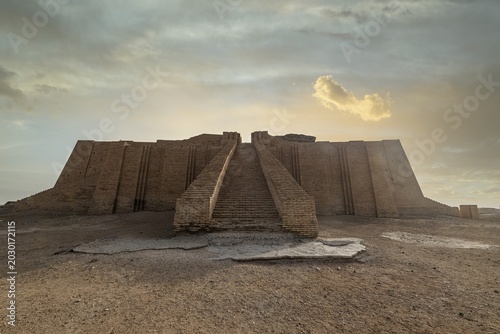 Ziggurat, ancient city of Ur, Ahwar of southern Iraq, Unesco site, Iraq