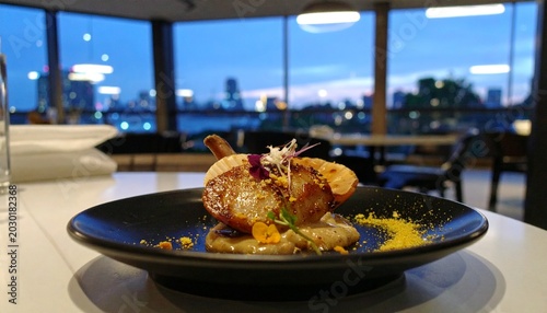 Exquisite dish, creative restaurant meal concept, haute couture food