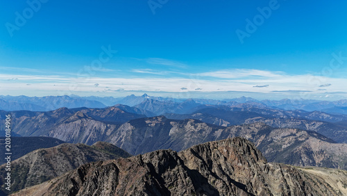 Mountain landscape, drone view.