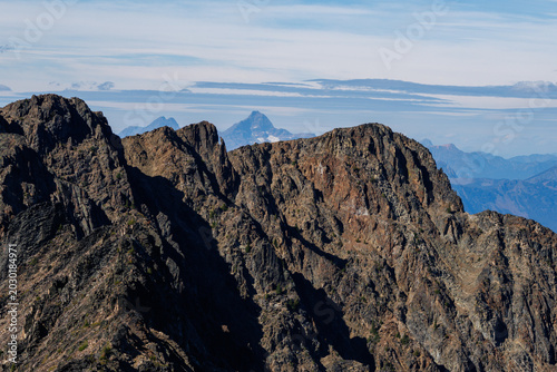 A mountain landscape in Canada.