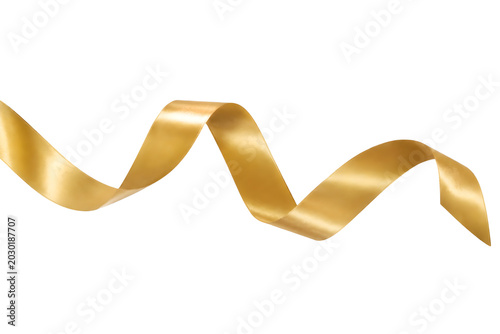 Golden Curved Ribbon