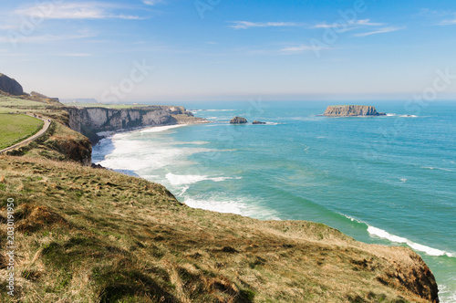 Cliffs in Norther Ireland Causeway coastal route