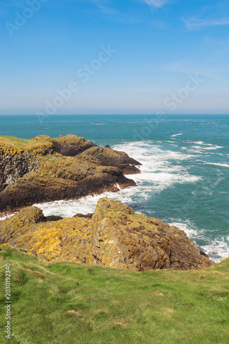 Cliffs in Norther Ireland Causeway coastal route
