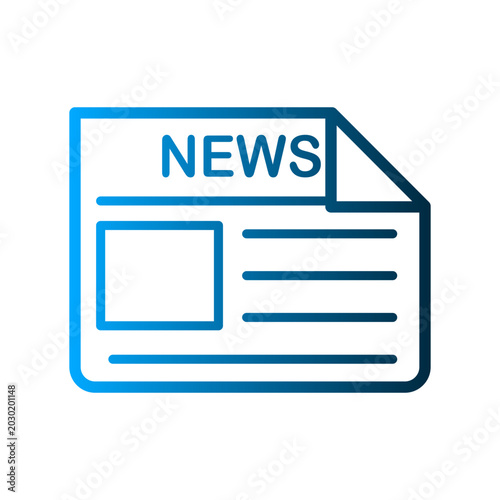 Newspaper icon design template