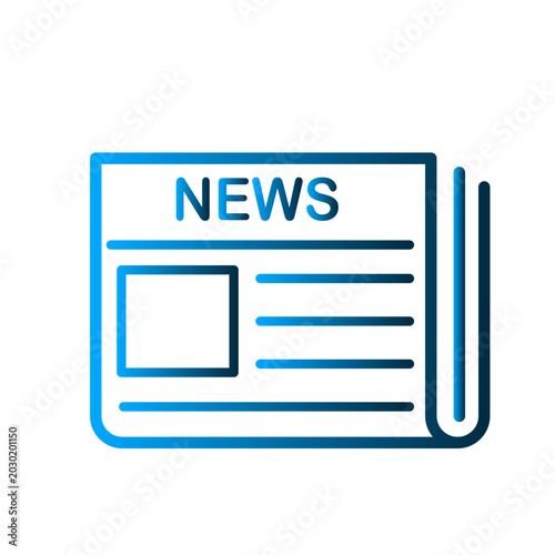 Newspaper icon design template