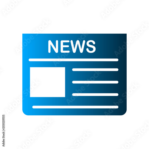 Newspaper icon design template