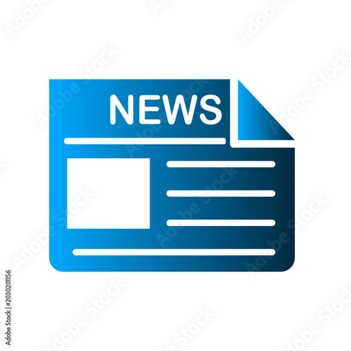 Newspaper icon design template