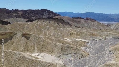 Iconic view at Zabriskie Point - Death Valley National Park, California