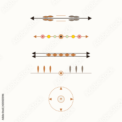 Boho Arrow Clipart PNG Set - Tribal Elements Transparent