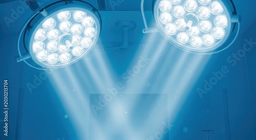 Operating Theater Lights Surgical Room Illumination Healthcare Facility Ambiance Medical Equipment Fixture Clinical Environment Aesthetics Precision Surgery Lighting System