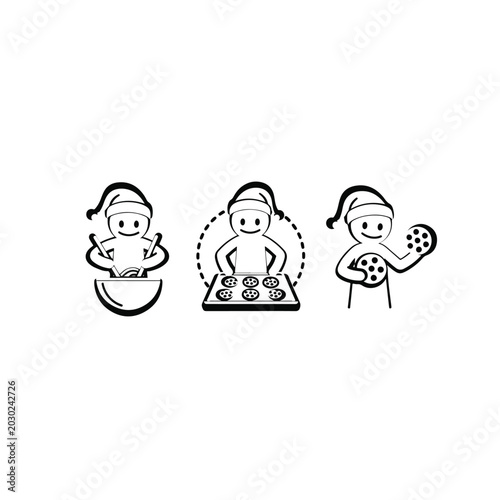 Cute Holiday Cookie Cutters With Festive Designs And Cookies.
