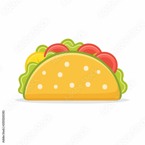 Stylized Taco Illustration