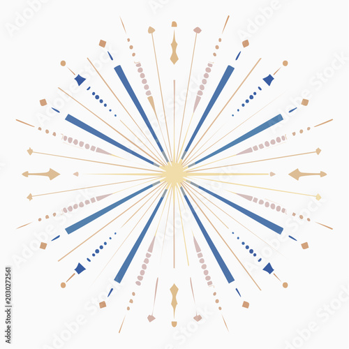 Abstract Starburst or Firework Graphic