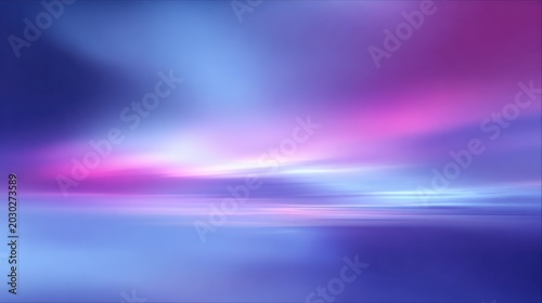 Ethereal Abstract Landscape with Vibrant Colors and Soft Blending in Blue and Purple Hues
