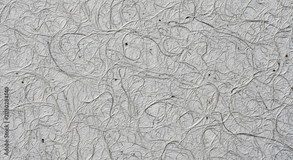 Obraz premium Extreme Macro Shot of White Recycled Notebook Paper Surface Showing Detailed Plant Fibers