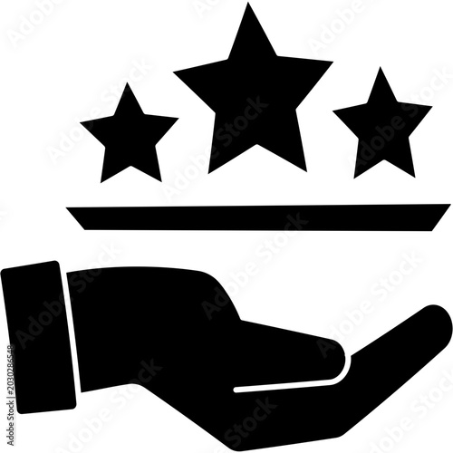 Bild auf Leinwand Luxury Service Icon