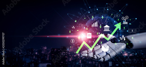 Fotografie An AI prediction of financial growth and economic success