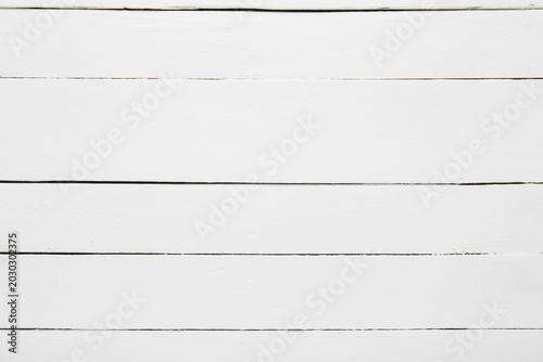 White painted wooden plank ...