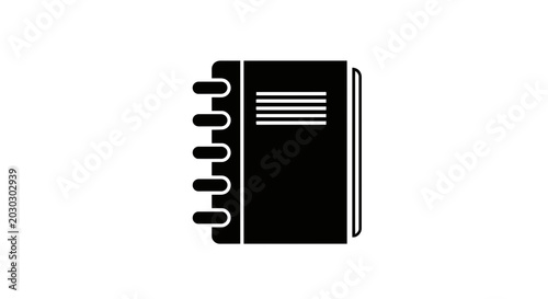 Photos Black Notebook with Spiral Binding.