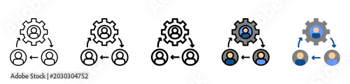 Konstfotografi Coordination Icon With Differences and Colors