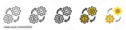 Foto Integration Icon With Differences and Colors