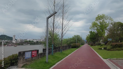 New An Riverside Trail and Landscape Architecture in Tunxi District