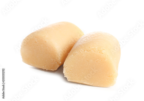 Pieces of tasty marzipan ca...